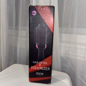 Black and Pink Hair Dryer & Volumizer - 1200W